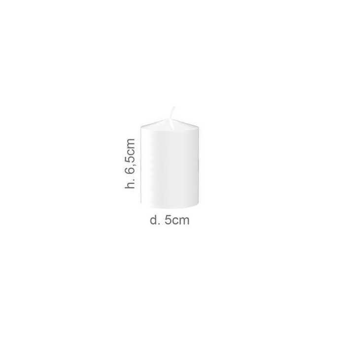 CANDELA PILLAR D5 H6.5 BIANCO